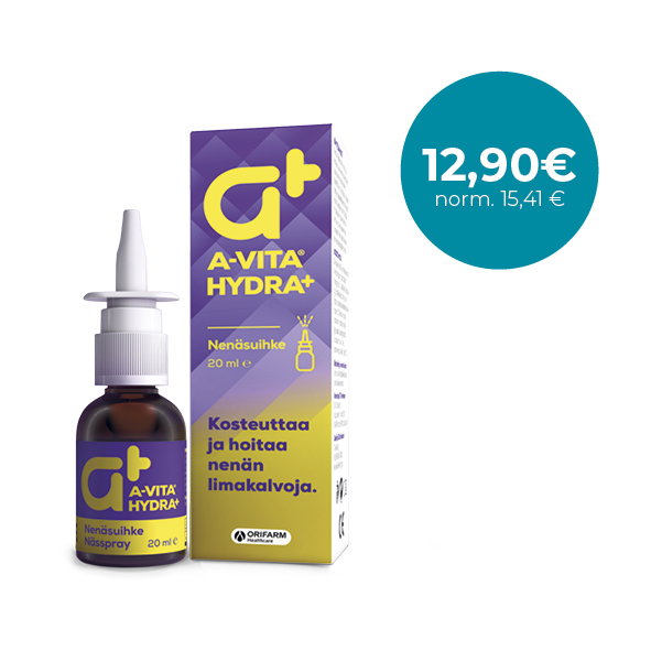 A-vita Hydra+ nenäsuihke / nässpray 20 ml Rakasta sun nenää / Älska din näsa