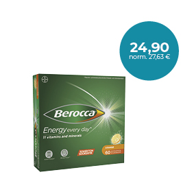 Berocca Energy Orange 60 kpl / st Positiivista virtaa arkeen / Positiv energi för vardagen