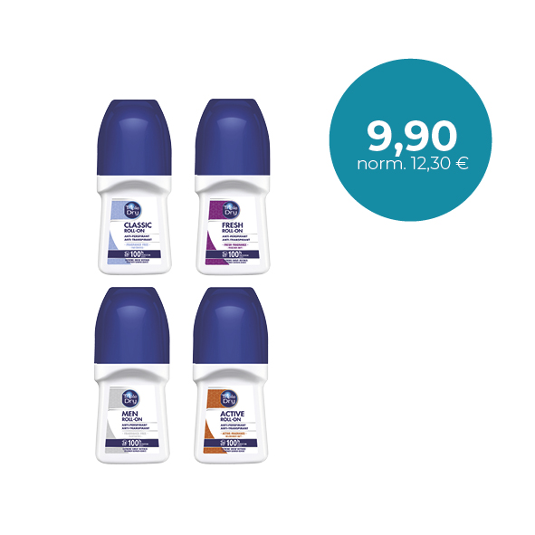 Triple Dry 100 h roll-on antiperspirantit / antiperspiranter 50 ml 100 h suoja / skydd