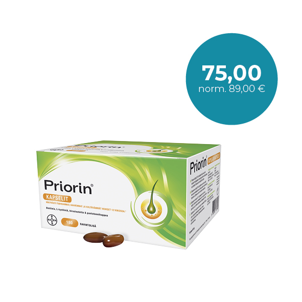 Priorin 180 kaps. Hiusten kauneuden ylläpitoon / Håller håret vackert